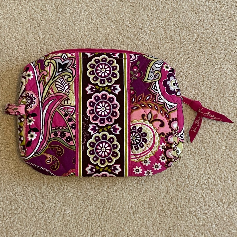 Vera Bradley Floral Pink Cosmetic Bag